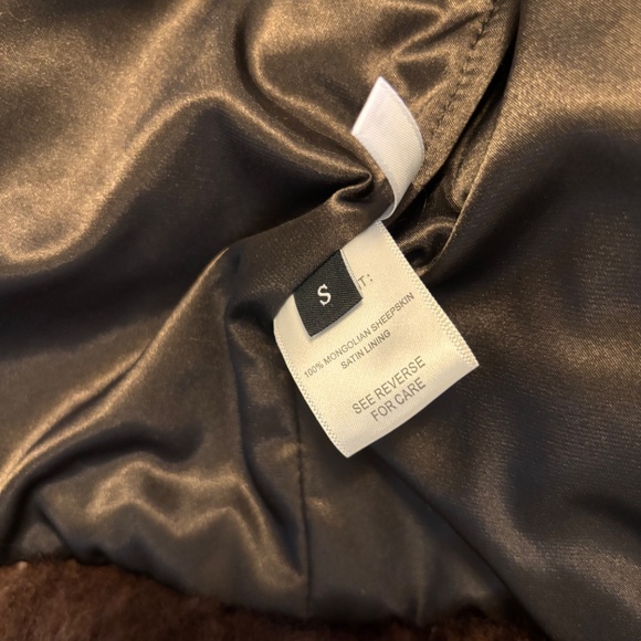 Ducie London Rochelle Shearling Coat in Chocolate - Picture 6 of 7